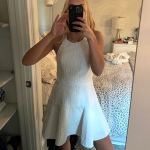 White Halter Dress